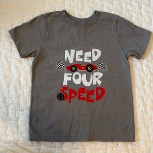 Need Four Speed car 4th birthday shirt